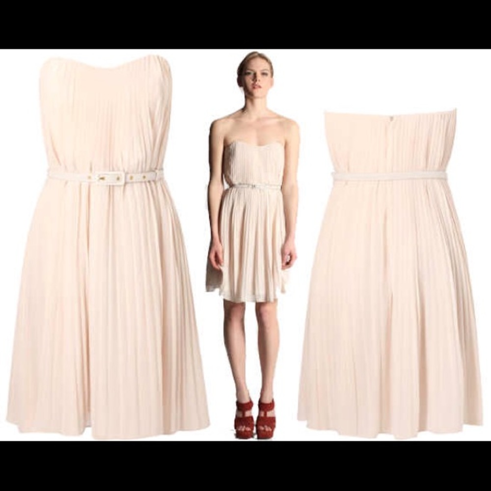French Connection Pleated mini dress